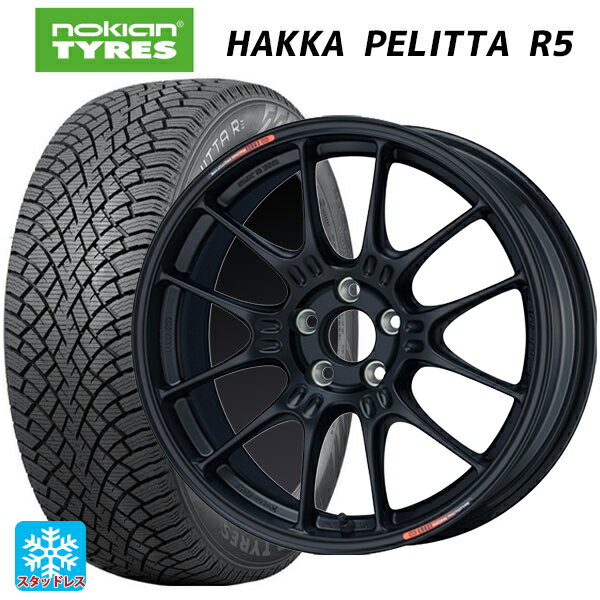 【最大3万円OFFクーポン 5/16 1:59迄】225/45R17 94T XL ノキアン ハッカペリッタR5 エンケイ レーシング GTC02 For GR86 / BRZ Cup Matte Black 17-7.5J 国産車用 スタッドレスタイヤホイール4本セット