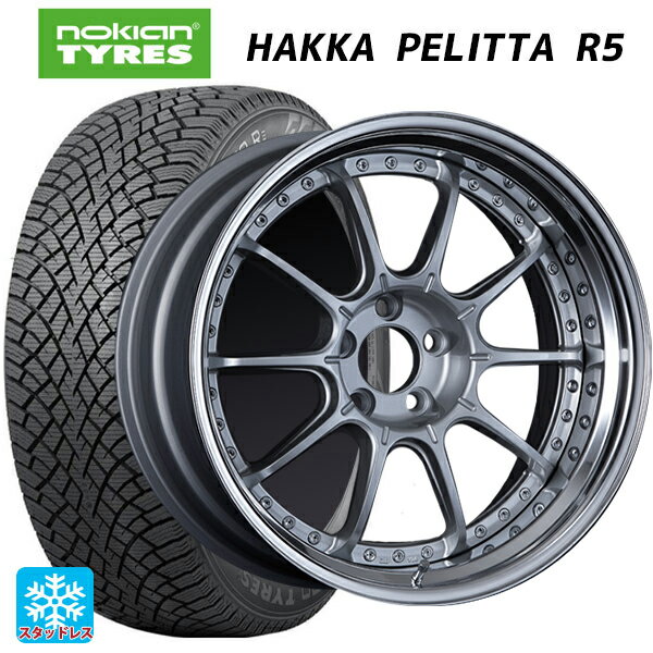 トヨタ プリウス(60系)用 225/45R19 96T XL ノキアン ハッカペリッタR5 SSR プロフェッサー SP5 ハイブライトシルバー 新品スタッドレスタイヤホイール 4本セット