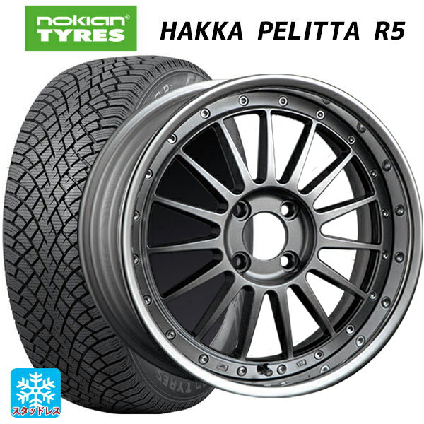 【5/30限定 最大3万円OFFクーポン】215/45R17 91T XL ノキアン ハッカペリッタR5 タナベ SSR プロフェッサー TF1R チタンシルバー 17-7J 国産車用 スタッドレスタイヤホイール4本セット