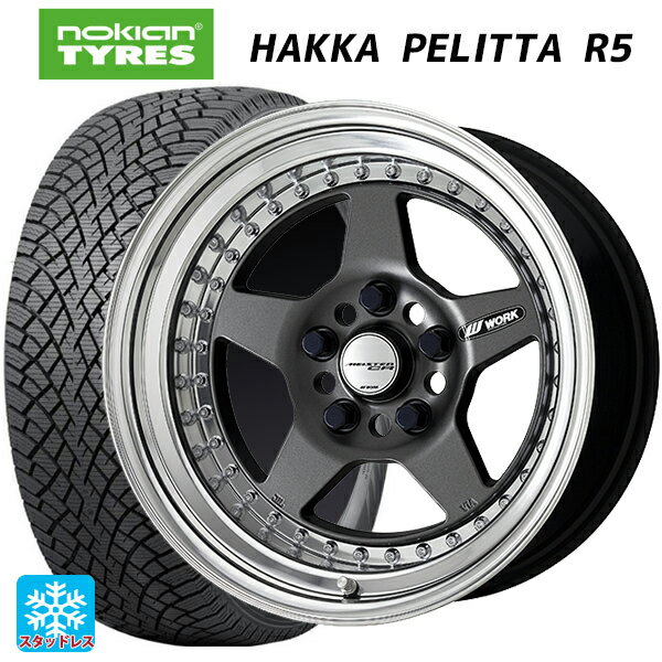 195/55R16 91R XL ノキアン ハッカペリッタR5 ワーク マイスター CR01 MGM 16-6.5J 国産車用 スタッドレスタイヤホイール4本セット