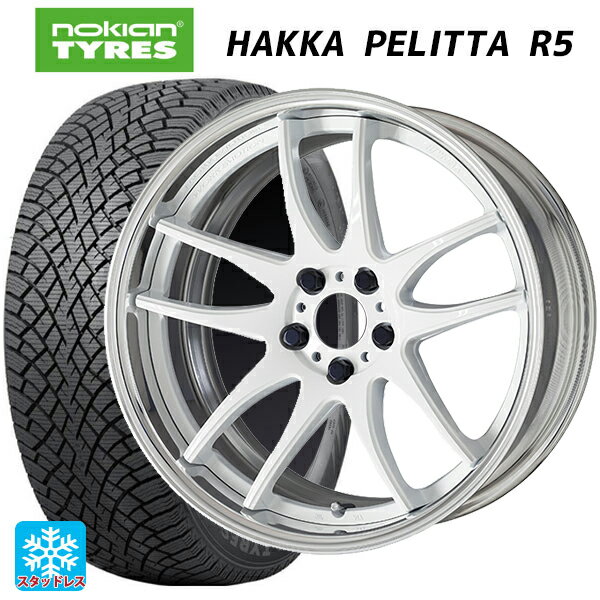 215/45R17 91T XL ノキアン ハッカペリッタR5 ワーク エモーション CR 2P WHT 17-7J 国産車用 スタッドレスタイヤホイール4本セット