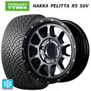 スズキ ジムニーシエラ(74系)用 215/70R16 100R ノキアン ハッカペリッタR5 SUV エムアイディー ナイトロパワー M10パーシングJ ブラック/DC+マシニング/ブラッククリア 新品スタッドレスタイヤホイール 4本セット(2)