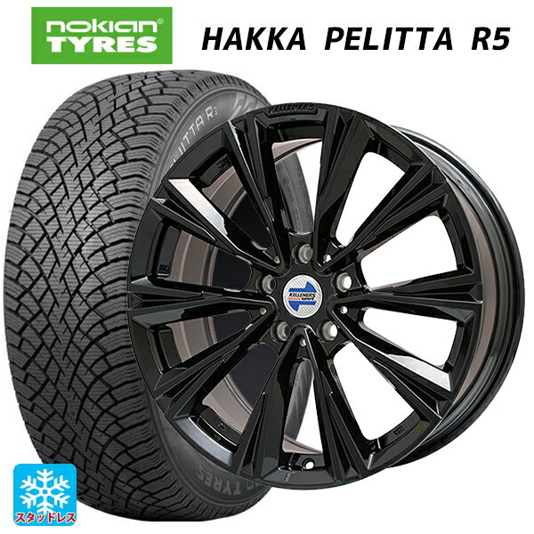 ミニ ミニクロスオーバー(F60)用 2022年製 225/50R18 99R XL ノキアン ハッカペリッタR5(限定) ケレナーズ エックスライン グロスブラック 新品スタッドレスタイヤホイール 4本セット
