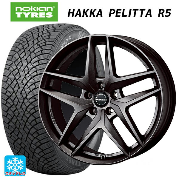 【5/9 20時〜 最大3万円OFFクーポン】メルセデスベンツ Cクラスオールテレーン(W206)用 2022年製 245/45R18 100T XL ノキアン ハッカペリッタR5(数量限定) ティーエーエス ボルベット タイプ Z ダークグレーマット 新品スタッドレスタイヤホイール 4本セット