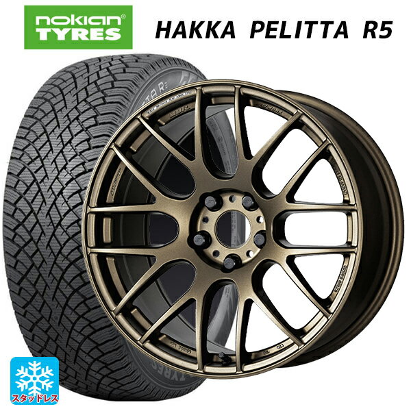 【6/11 1:59迄 全品ポイント5倍】245/45R19 102T XL ノキアン ハッカペリッタR5 ワーク エモーション M8R AHG 19-8.5J 国産車用 スタッドレスタイヤホイール4本セット