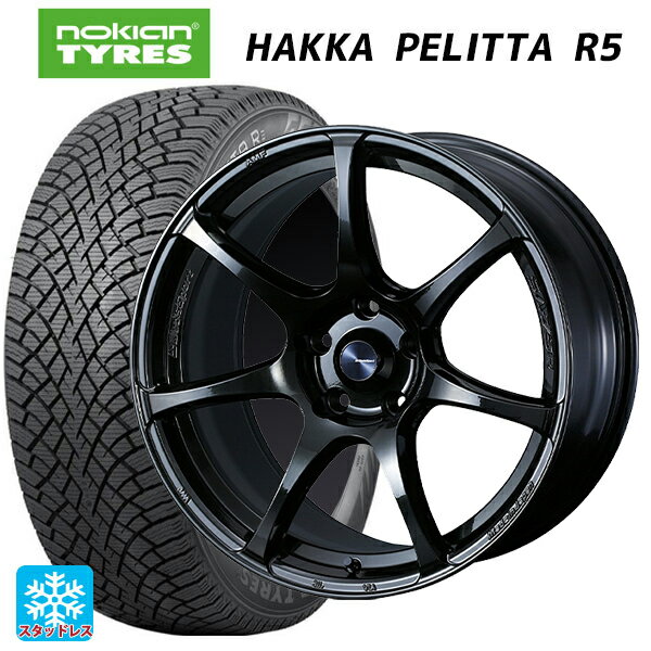 トヨタ アクア(PK16/PK15系)用 195/55R16 91R XL ノキアン ハッカペリッタR5 ウェッズスポーツ SA75R HBC2 新品スタッドレスタイヤホイール 4本セット