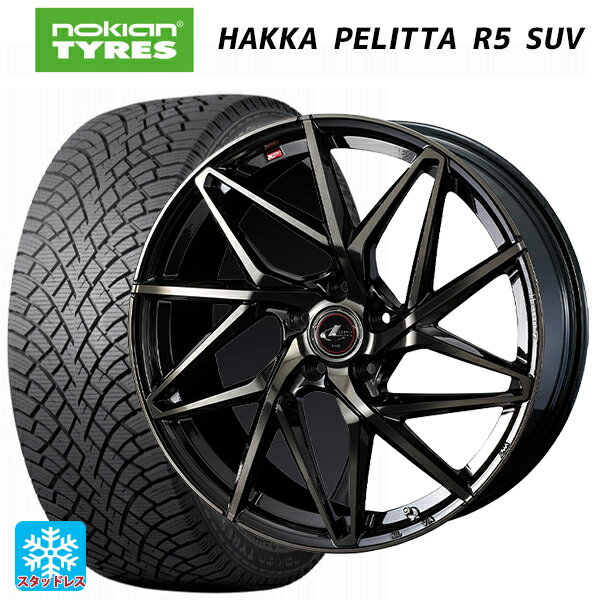 215/70R16 100R ノキアン ハッカペリッタR5 SUV ウェッズ レオニス IT PBMC/TI 16-6.5J 国産車用 スタッドレスタイヤホイール4本セット