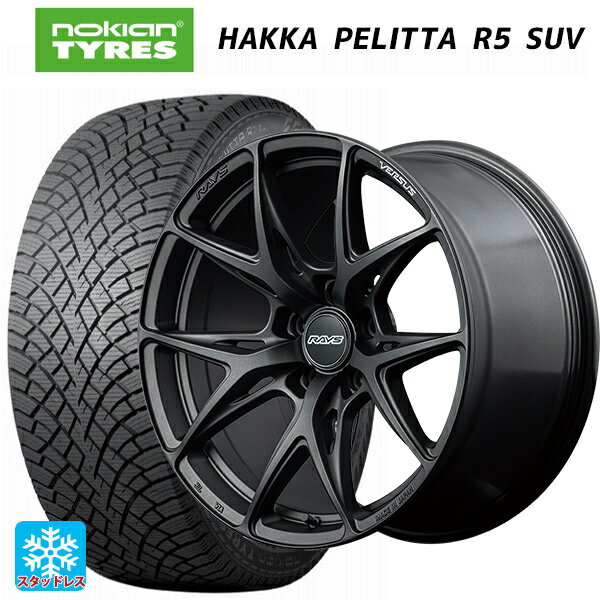 【6/22 20時〜 全品P5倍＆クーポン】225/60R18 104R XL ノキアン ハッカペリッタR5 SUV レイズ ベルサス VV21S APJ 18-8J 国産車用 スタッドレスタイヤホイール4本セット