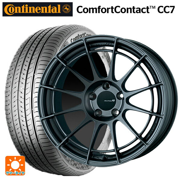 ホンダ ZR-V(RZ4)用 225/60R17 99V コンチネンタル コンフォートコンタクト CC7 正規品 エンケイ レーシングレボリューション NT03RR マットダークガンメタリック 新品サマータイヤホイール 4本セット