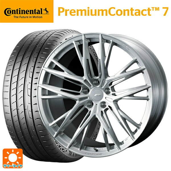 【6/22 20時〜 全品P5倍＆クーポン】レクサス NX(20系)用 235/60R18 107V XL コンチネンタル プレミアムコンタクト 7 正規品 ウェッズ エフゼロ FZ-5 BRUSHED 新品サマータイヤホイール 4本セット