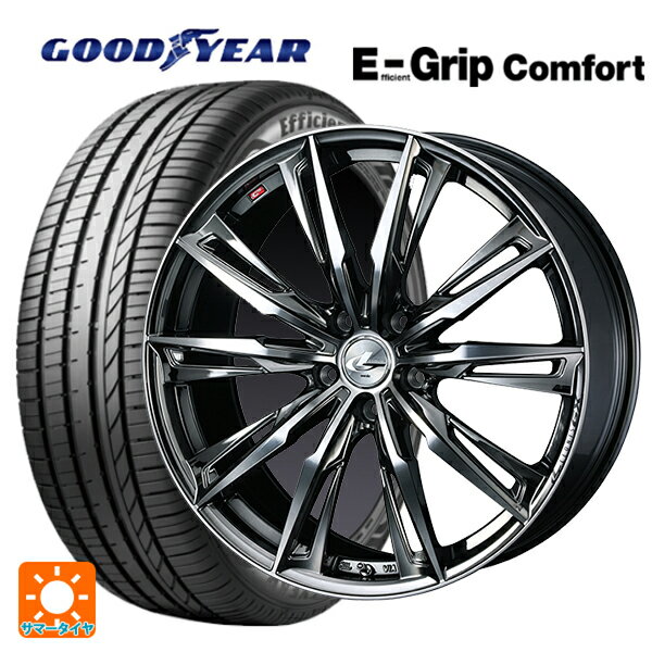 225/45R18 95W XL グッドイヤー エフィシェントグリップ コンフォート ウェッズ レオニス GX BMCMC 18-7J 国産車用 サマータイヤホイール4本セット