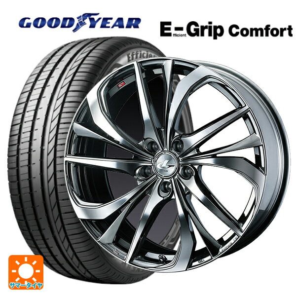 【10/14 20時〜最大3万円OFFクーポン】ホンダ ZR-V(RZ4)用 225/55R18 98V グッドイヤー エフィシェントグリップ コンフォート ウェッズ レオニス TE BMCMC 新品サマータイヤホイール 4本セット