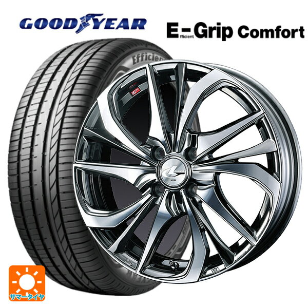 【6/15〜16限定 全品P5倍＆クーポン】165/50R16 75V グッドイヤー エフィシェントグリップ コンフォート ウェッズ レオニス TE BMCMC 16-5J 国産車用 サマータイヤホイール4本セット