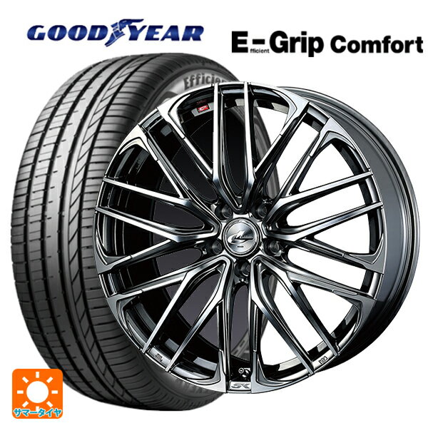 215/45R18 93W XL グッドイヤー エフィシェントグリップ コンフォート ウェッズ レオニス SK BMCMC 18-7J 国産車用 サマータイヤホイール4本セット
