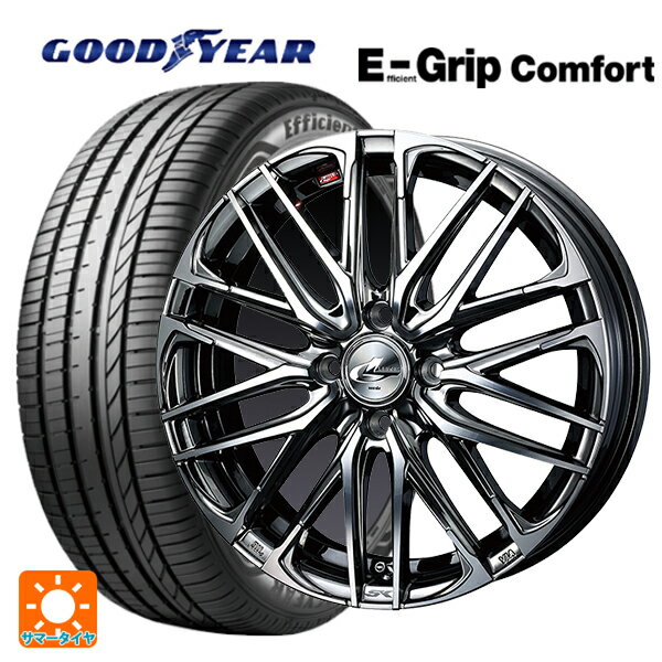 【6/15〜16限定 全品P5倍＆クーポン】165/55R15 75V グッドイヤー エフィシェントグリップ コンフォート # ウェッズ レオニス SK BMCMC 15-4.5J 国産車用 サマータイヤホイール4本セット