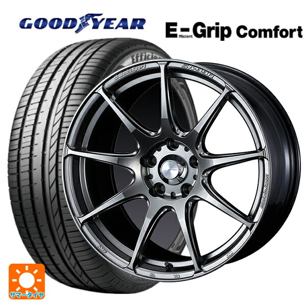 【6/15〜16限定 全品P5倍＆クーポン】165/45R16 74V XL グッドイヤー エフィシェントグリップ コンフォート ウェッズ ウェッズスポーツ SA99R PSB 16-5J 国産車用 サマータイヤホイール4本セット