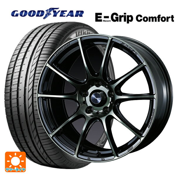 ホンダ ZR-V(RZ4)用 215/55R17 94V グッドイヤー エフィシェントグリップ コンフォート ウェッズスポーツ SA25R WBC 新品サマータイヤホイール 4本セット