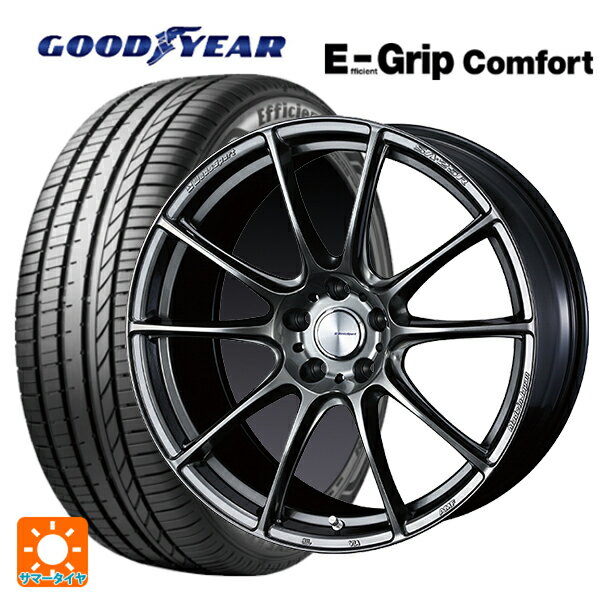 【10/14 20時〜最大3万円OFFクーポン】245/40R19 98W XL グッドイヤー エフィシェントグリップ コンフォート ウェッズ ウェッズスポーツ SA25R PSB 19-8.5J 国産車用 サマータイヤホイール4本セット