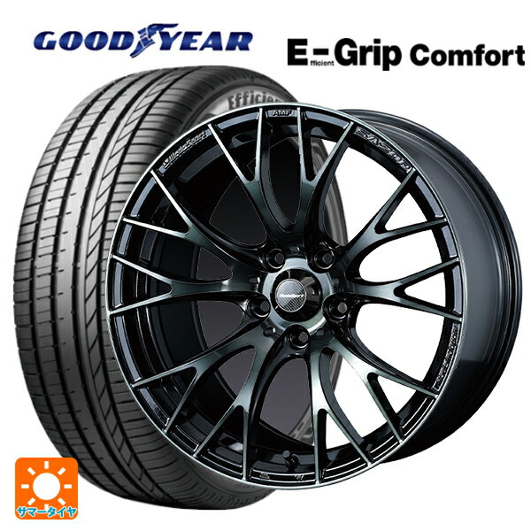 245/45R18 100W XL グッドイヤー エフィシェントグリップ コンフォート ウェッズ ウェッズスポーツ SA20R WBC 18-8.5J 国産車用 サマータイヤホイール4本セット