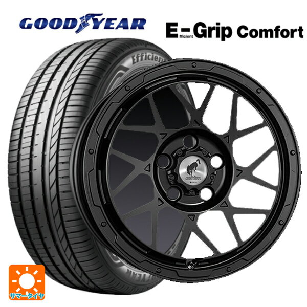 トヨタ ヤリスクロス(10系)用 205/65R16 95H グッドイヤー エフィシェントグリップ コンフォート ロディオドライブ 8Mモノ マットブラック 新品サマータイヤホイール 4本セット