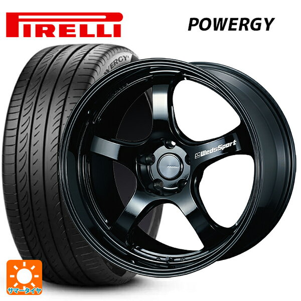 245/45R19 102Y XL ピレリ パワジー 正規品 ウェッズ ウェッズスポーツ RN05M Gloss Black 19-8.5J 国産車用 サマータイヤホイール4本セット