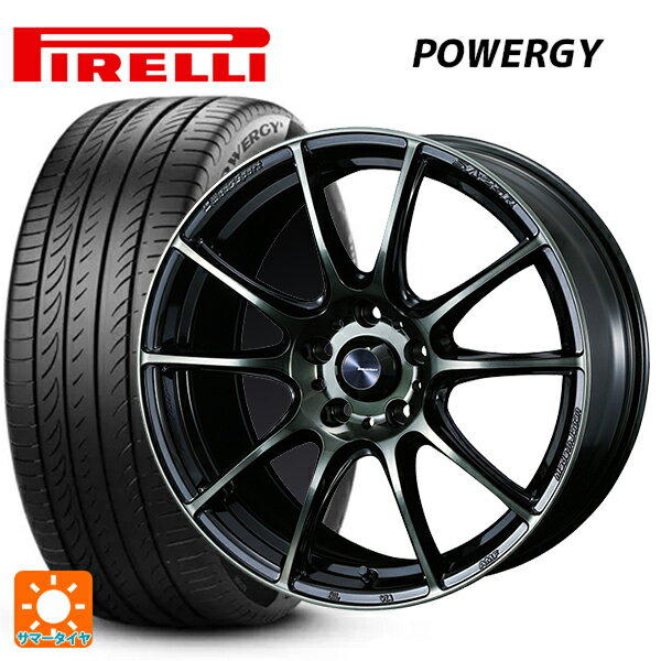 ホンダ ZR-V(RZ4)用 225/55R18 98H ピレリ パワジー 正規品 ウェッズ ウェッズスポーツ SA25R WBC 新品サマータイヤホイール 4本セット