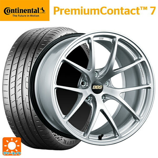 【6/22 20時〜 全品P5倍＆クーポン】225/45R18 95Y XL コンチネンタル プレミアムコンタクト 7 正規品 BBS RI-A DS 18-7.5J 国産車用 サマータイヤホイール4本セット