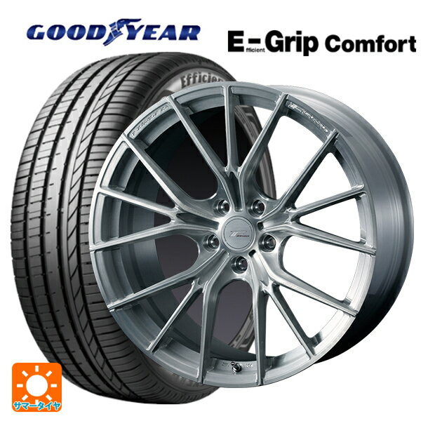 225/45R19 96W XL グッドイヤー エフィシェントグリップ コンフォート ウェッズ エフゼロ FZ-1 BRUSHED 19-8J 国産車用 サマータイヤホイール4本セット