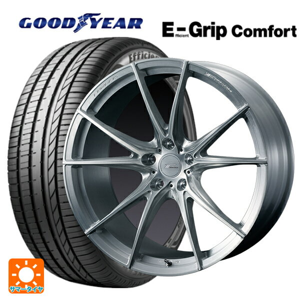 【6/11 1:59迄 全品ポイント5倍】225/40R19 93W XL グッドイヤー エフィシェントグリップ コンフォート ウェッズ エフゼロ FZ-2 BRUSHED 19-8J 国産車用 サマータイヤホイール4本セット