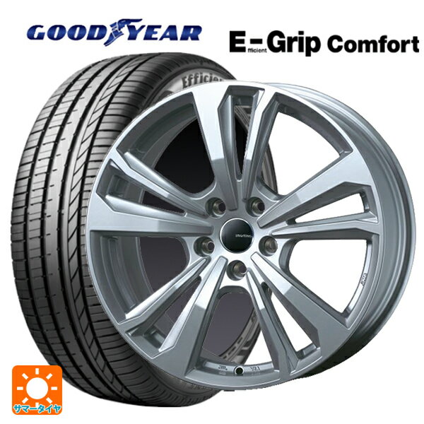 BMW 5シリーズ(G30/G31)用 245/45R18 100W XL グッドイヤー エフィシェントグリップ コンフォート スマートライン 365 シルバー 新品サマータイヤホイール 4本セット