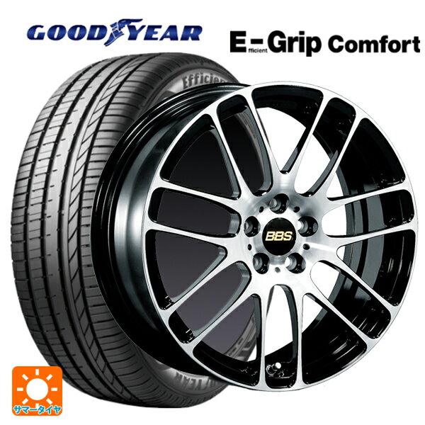 【6/22 20時〜 全品P5倍＆クーポン】165/45R16 74V XL グッドイヤー エフィシェントグリップ コンフォート BBS RE-L2 BKD 16-5J 国産車用 サマータイヤホイール4本セット