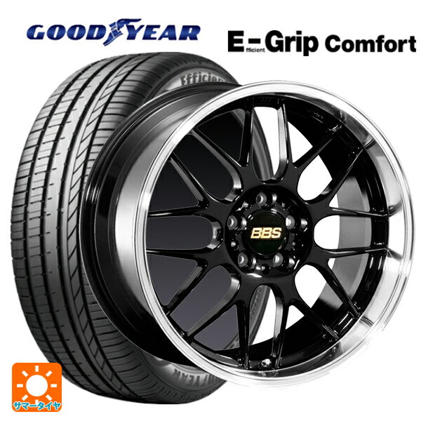 245/40R18 97W XL グッドイヤー エフィシェントグリップ コンフォート BBS RG-R BKD 18-8J 国産車用 サマータイヤホイール4本セット