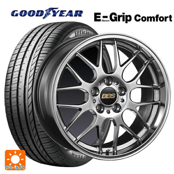 【最大3万円OFFクーポン 5/16 1:59迄】215/45R18 93W XL グッドイヤー エフィシェントグリップ コンフォート BBS RG-R DB 18-7.5J 国産車用 サマータイヤホイール4本セット