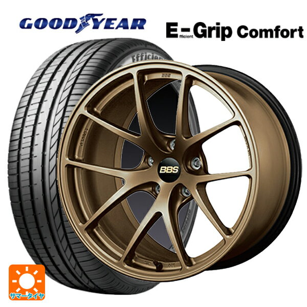 【6/22 20時〜 全品P5倍＆クーポン】205/60R16 92H グッドイヤー エフィシェントグリップ コンフォート BBS RI-A MBZ 16-7J 国産車用 サマータイヤホイール4本セット