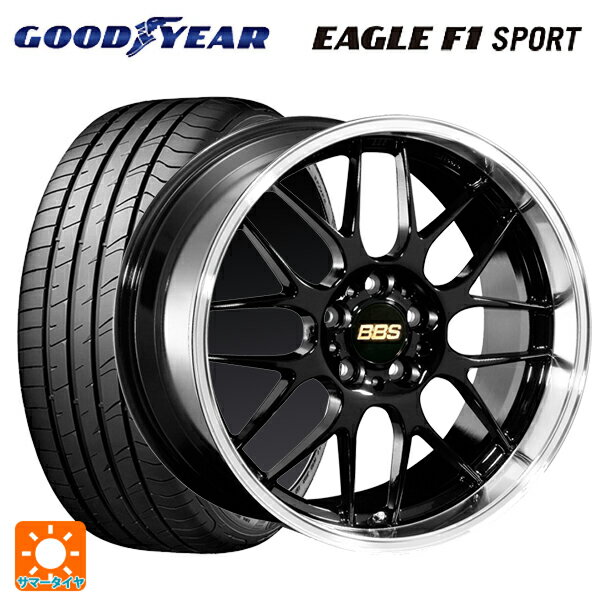 215/45R17 91Y XL グッドイヤー イーグルF1 スポーツ BBS RG-R BKD 17-7J 国産車用 サマータイヤホイール4本セット