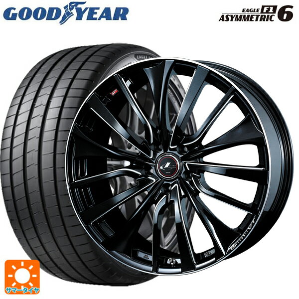 【最大3万円OFFクーポン 5/16 1:59迄】ホンダ ステップワゴン(RP6~8)用 225/40R18 92Y XL グッドイヤー イーグル F1 アシメトリック6 レオニス VT PBK/SC 新品サマータイヤホイール 4本セット