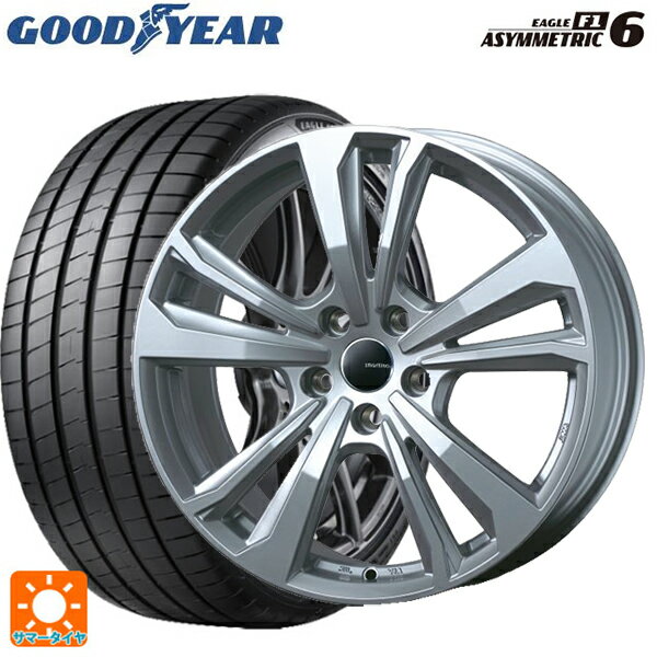 【6/15〜16限定 全品P5倍＆クーポン】ミニ ミニ(F55/F56/F57)用 205/45R17 88Y XL グッドイヤー イーグル F1 アシメトリック6 # ティーエーエス スマートライン 365 シルバー 新品サマータイヤホイール 4本セット
