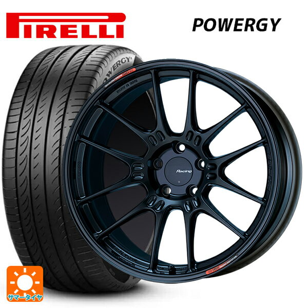 【6/11 1:59迄 全品ポイント5倍】225/40R19 93Y XL ピレリ パワジー 正規品 エンケイ レーシング GTC02 マットブラック 19-8J 国産車用 サマータイヤホイール4本セット