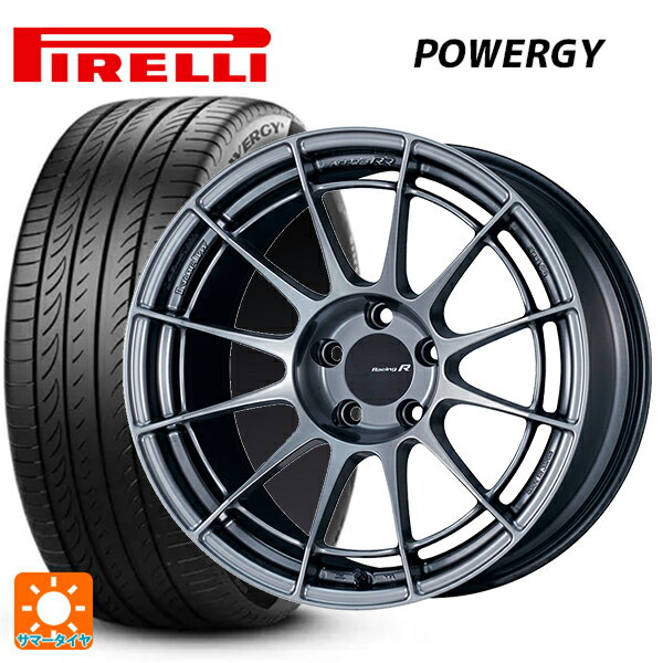 レクサス LBX(10系)用 225/55R18 98H ピレリ パワジー 正規品 エンケイ レーシングレボリューション NT03RR ハイパーシルバー 新品サマータイヤホイール 4本セット