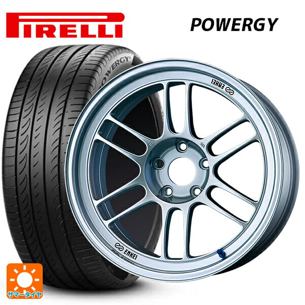 215/50R17 95W XL ピレリ パワジー 正規品 エンケイ レーシング RPF1 シルバー 17-7J 国産車用 サマータイヤホイール4本セット