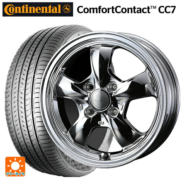スズキ ハスラー(MR52/92S)用 165/60R15 77H コンチネンタル コンフォートコンタクト CC7 正規品 ウェッズ グラフト 5S ブライトスパッタリング 新品サマータイヤホイール 4本セット