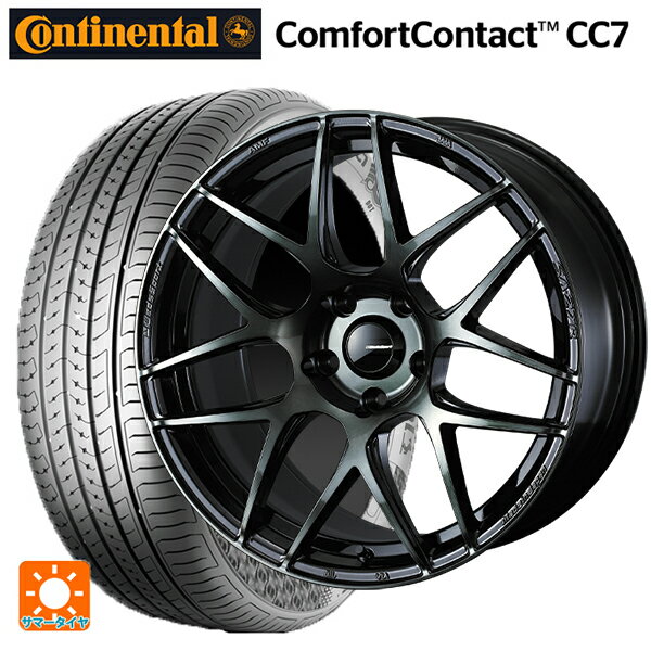 ホンダ ZR-V(RZ4)用 225/60R17 99V コンチネンタル コンフォートコンタクト CC7 正規品 ウェッズ ウェッズスポーツ SA27R WBC 新品サマータイヤホイール 4本セット