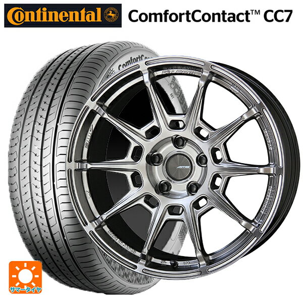 【6/22 20時〜 全品P5倍＆クーポン】165/55R15 75V コンチネンタル コンフォートコンタクト CC7 正規品 共豊 ガレルナ レフィーノ made by エンケイ HS 15-4.5J 国産車用 サマータイヤホイール4本セット
