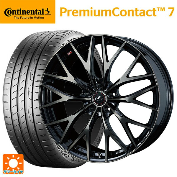 ホンダ ZR-V(RZ4)用 225/55R18 98V コンチネンタル プレミアムコンタクト 7 正規品 ウェッズ レオニス MX PBMC/TI 新品サマータイヤホイール 4本セット