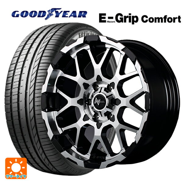 【6/15〜16限定 全品P5倍＆クーポン】165/55R15 75V グッドイヤー エフィシェントグリップ コンフォート # エムアイディー ナイトロパワー M28バレット ブラック/ミラーカット 15-5J 国産車用 サマータイヤホイール4本セット