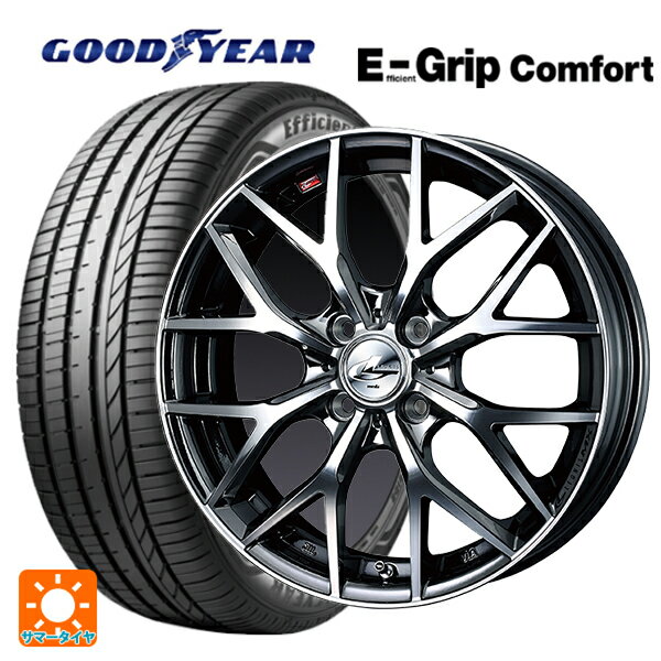 【6/15〜16限定 全品P5倍＆クーポン】165/55R15 75V グッドイヤー エフィシェントグリップ コンフォート # ウェッズ レオニス MX BMCMC 15-4.5J 国産車用 サマータイヤホイール4本セット