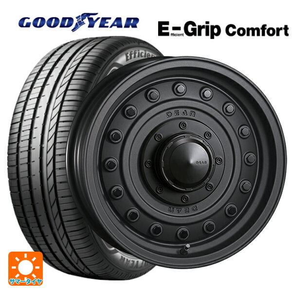 165/55R15 75V グッドイヤー エフィシェントグリップ コンフォート # クリムソン ディーン コロラド マットチャコールブラック 15-4.5J 国産車用 サマータイヤホイール4本セット