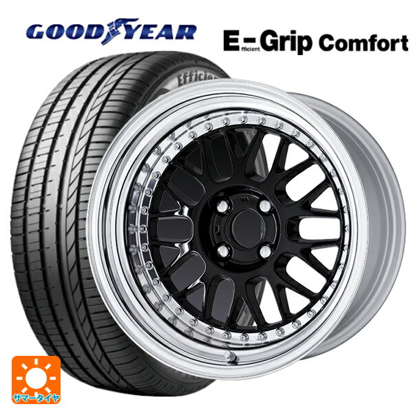 165/45R16 74V XL グッドイヤー エフィシェントグリップ コンフォート ワーク マイスター M1 3ピース BLK 16-5J 国産車用 サマータイヤホイール4本セット