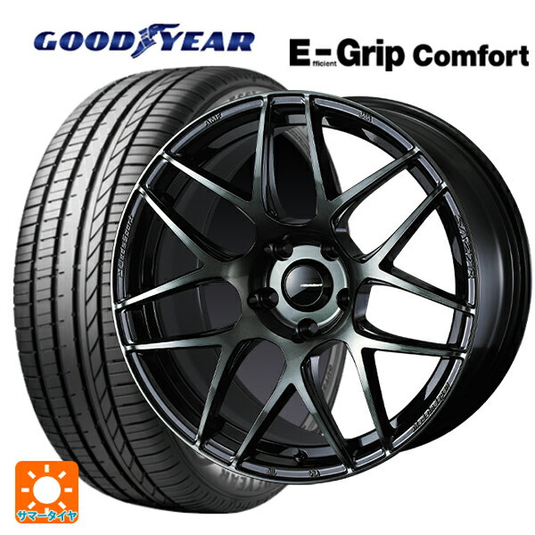 195/45R17 81W グッドイヤー エフィシェントグリップ コンフォート # ウェッズ ウェッズスポーツ SA27R WBC 17-7J 国産車用 サマータイヤホイール4本セット