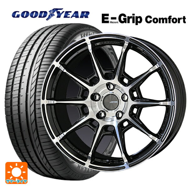 215/55R17 94V グッドイヤー エフィシェントグリップ コンフォート 共豊 ガレルナ レフィーノ made by エンケイ BP 17-7J 国産車用 サマータイヤホイール4本セット